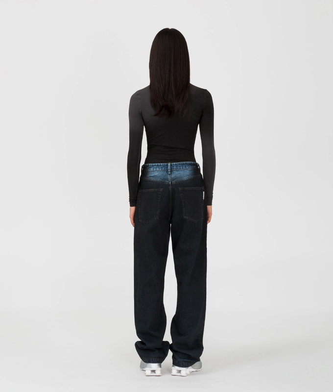 Spray Dyed Fitted Long Sleeve Top