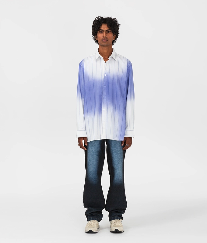 Spray Dyed Long Sleeve Shirt