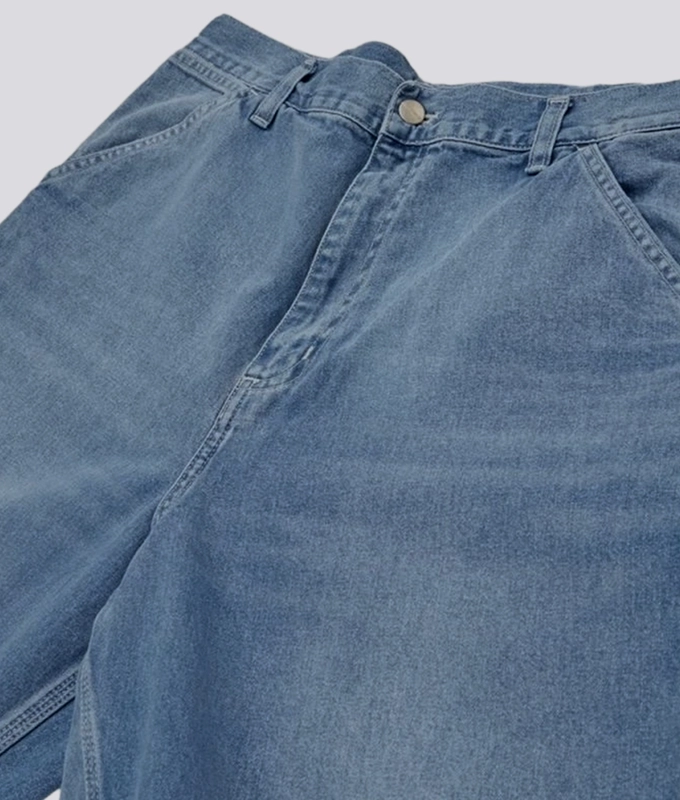 Light True Washed Simple Pant