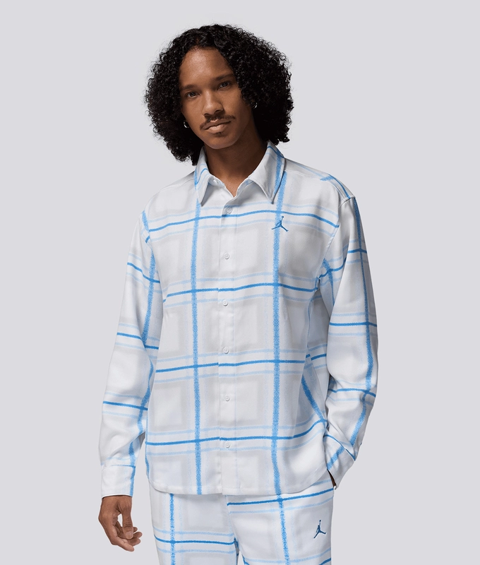Jordan Essentials Plaid Flannel Top