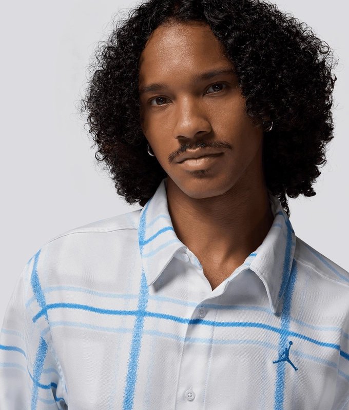 Jordan Essentials Plaid Flannel Top