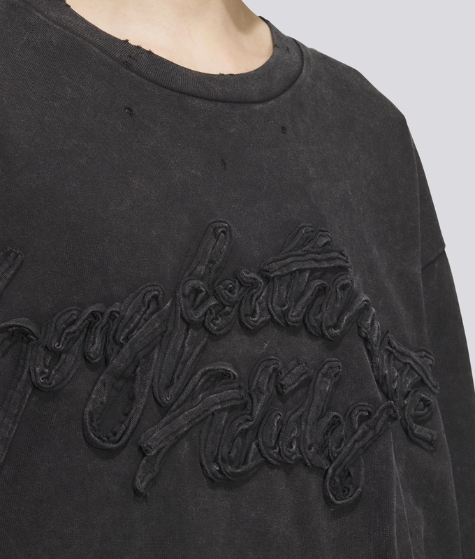 X Song For The Mute Long Sleeve Applique Tee