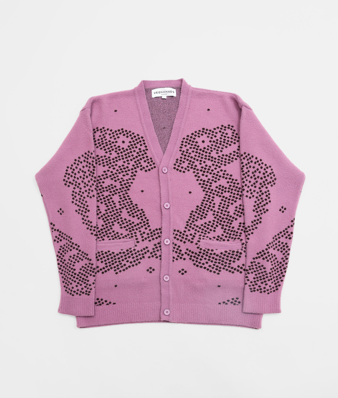 Jacquard Knit Cardigan