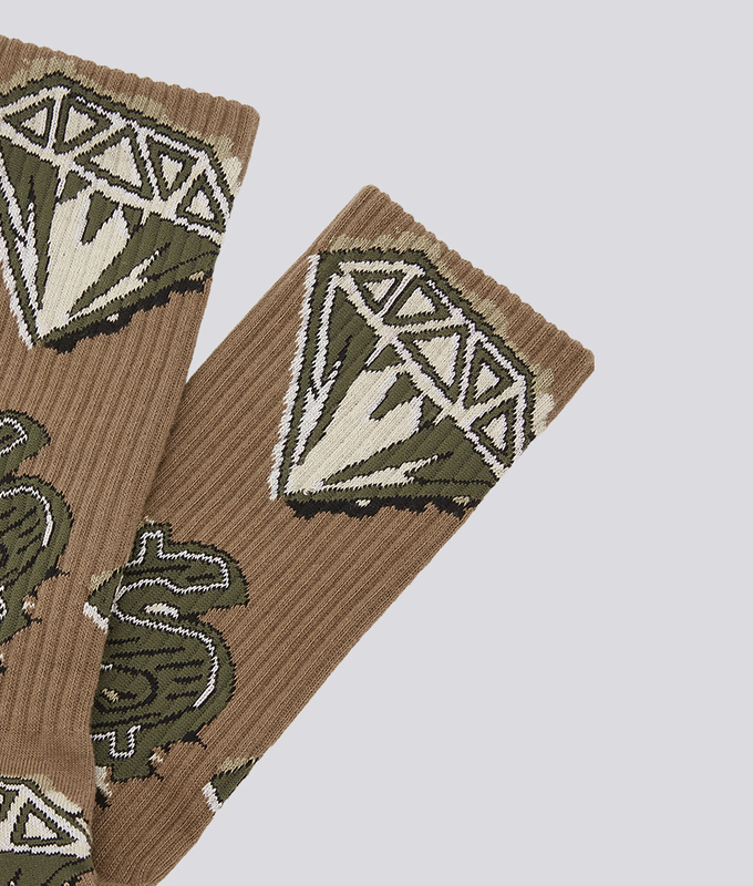 Diamonds  Dollars Socks