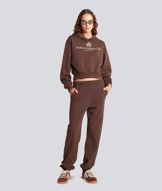 Health  Wellness Crest Cropped Hoodie
