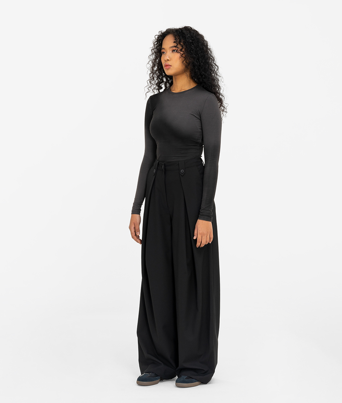 Wide Leg Pleated Pants