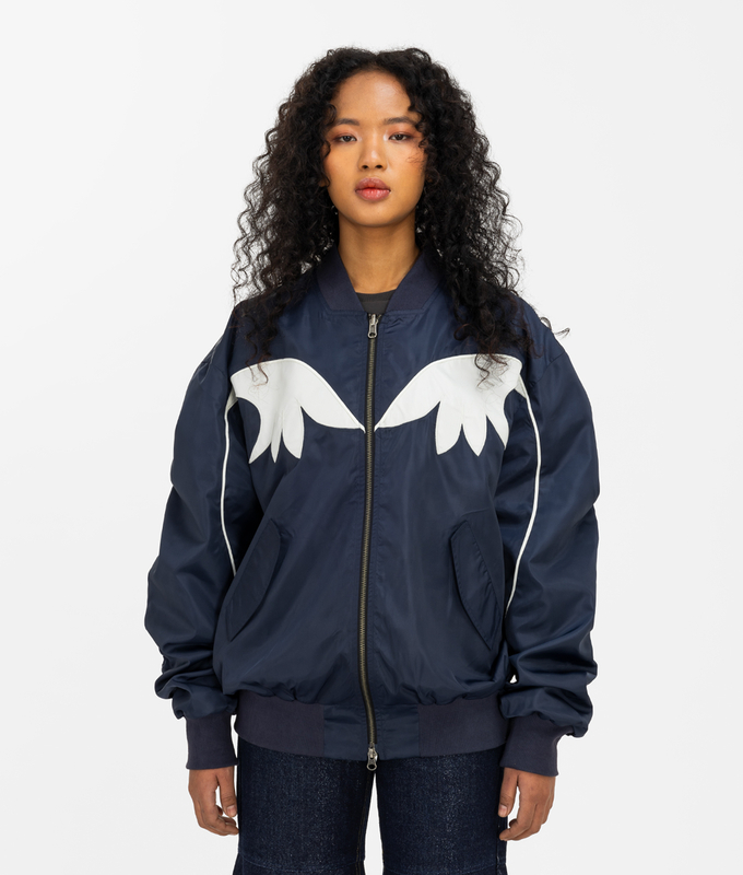 Oversized Floral Bomber