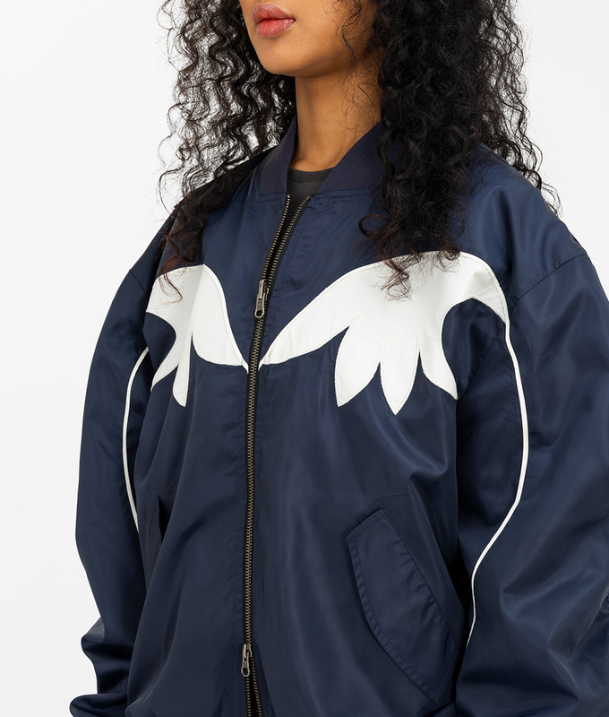 Oversized Floral Bomber