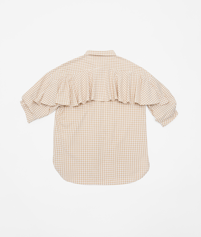 Oversized Floral Check Shirt