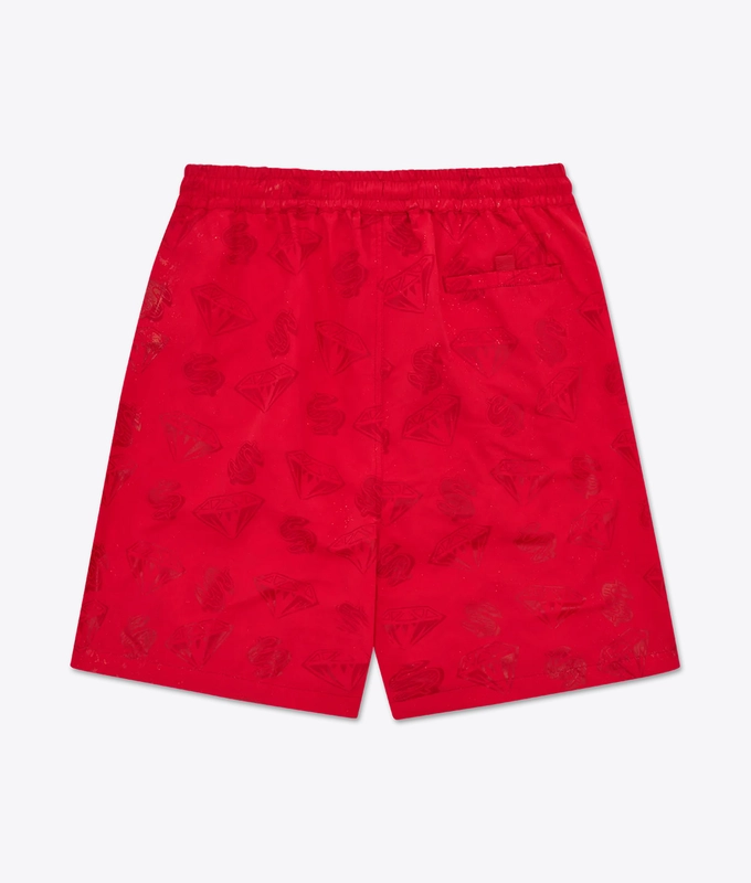 DIAMONDS  DOLLARS WATER REACTIVE SWIM SHORT
