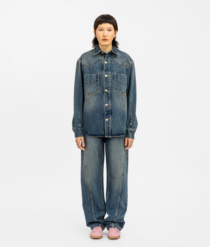 Straight Fit Denim Pants