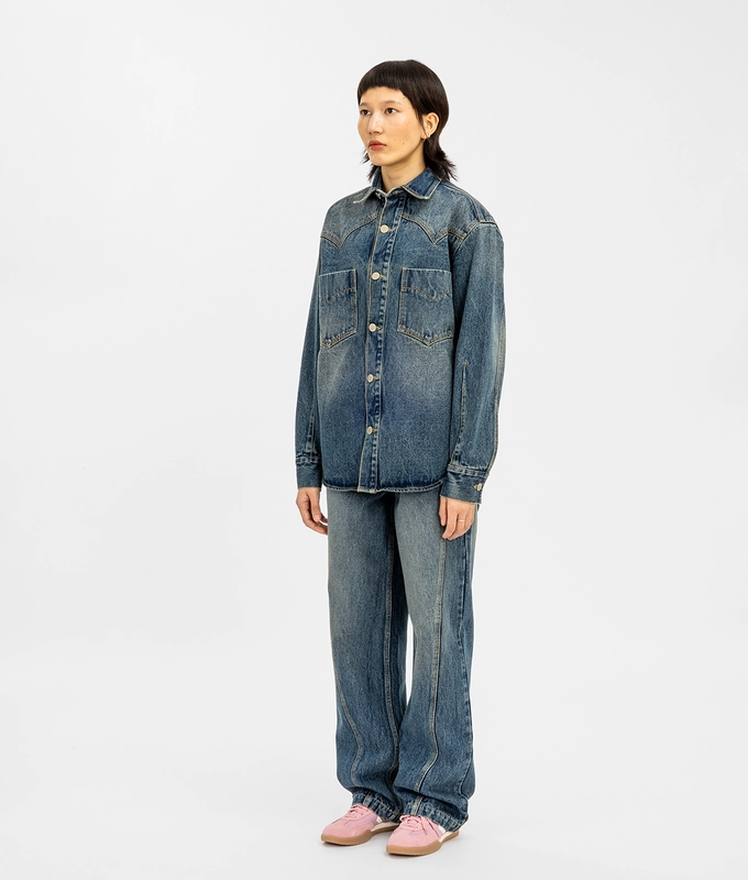 Straight Fit Denim Pants