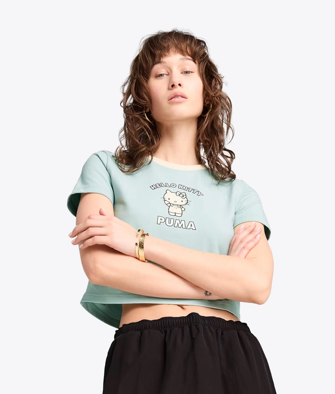 X HELLO KITTY GRAPHIC BABY TEE