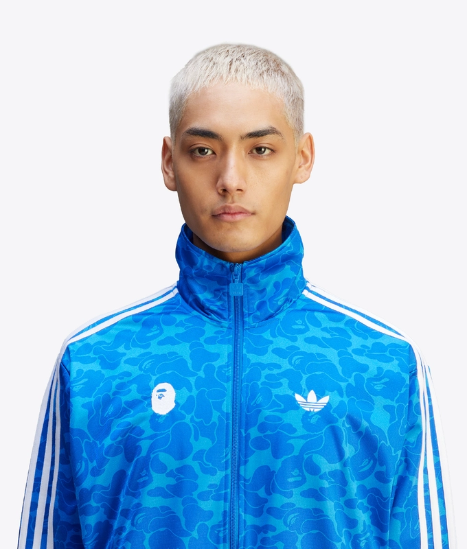 X BAPE PRINTED TRACK TOP
