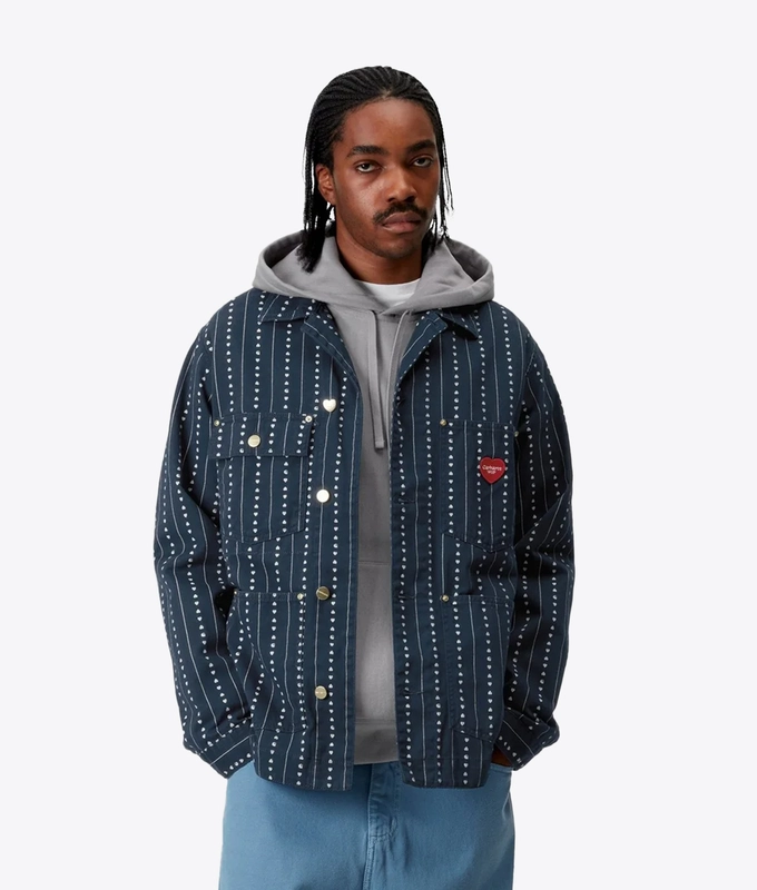 DREWE CHORE PINSTRIPE COAT