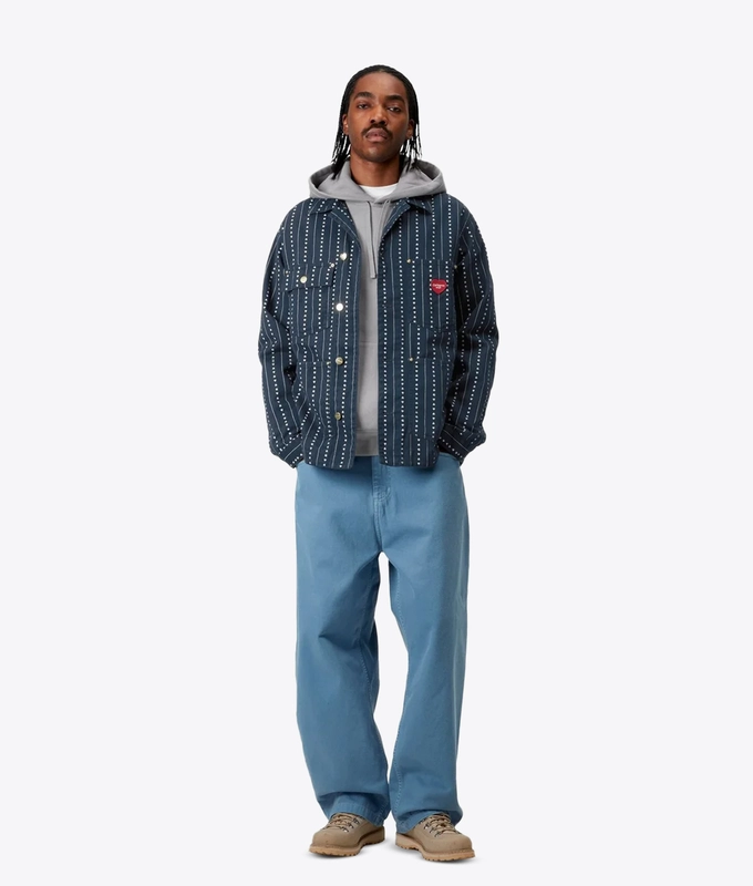 DREWE CHORE PINSTRIPE COAT