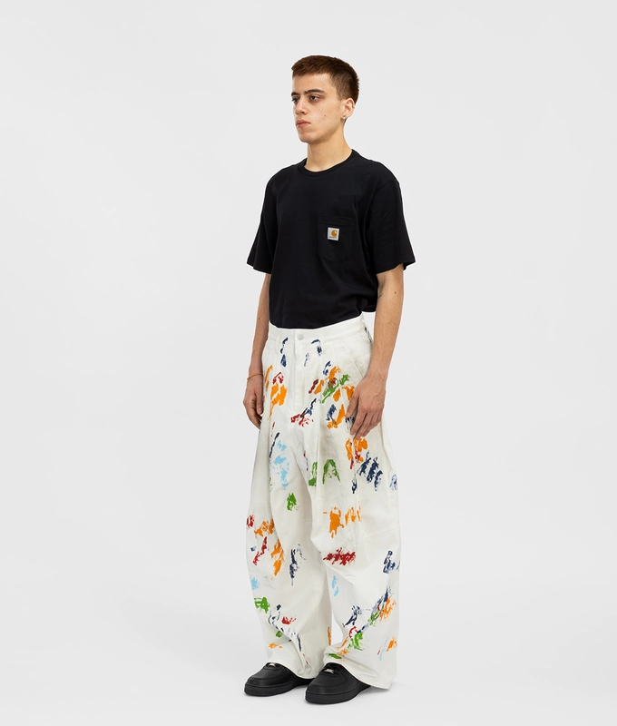 Hi BAGGY PANT WITH HAND PAINTING