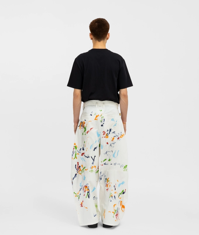 Hi BAGGY PANT WITH HAND PAINTING