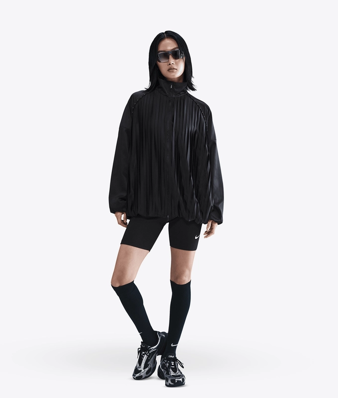 SPORTSWEAR PLEATED TRACK JACKET