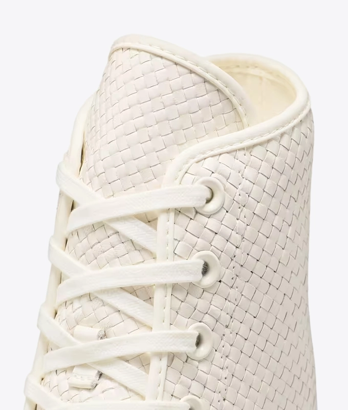 CHUCK 70 DE LUXE POINTED PLATFORM WOVEN LEATHER HIGH