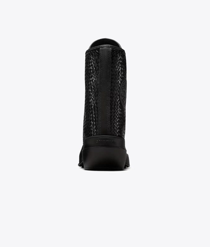 CHUCK 70 DE LUXE POINTED PLATFORM WOVEN LEATHER HIGH