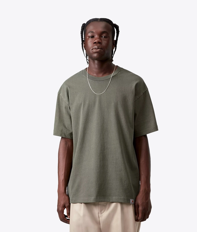 GARMENT DYED SHORT SLEEVE RGGD T-SHIRT