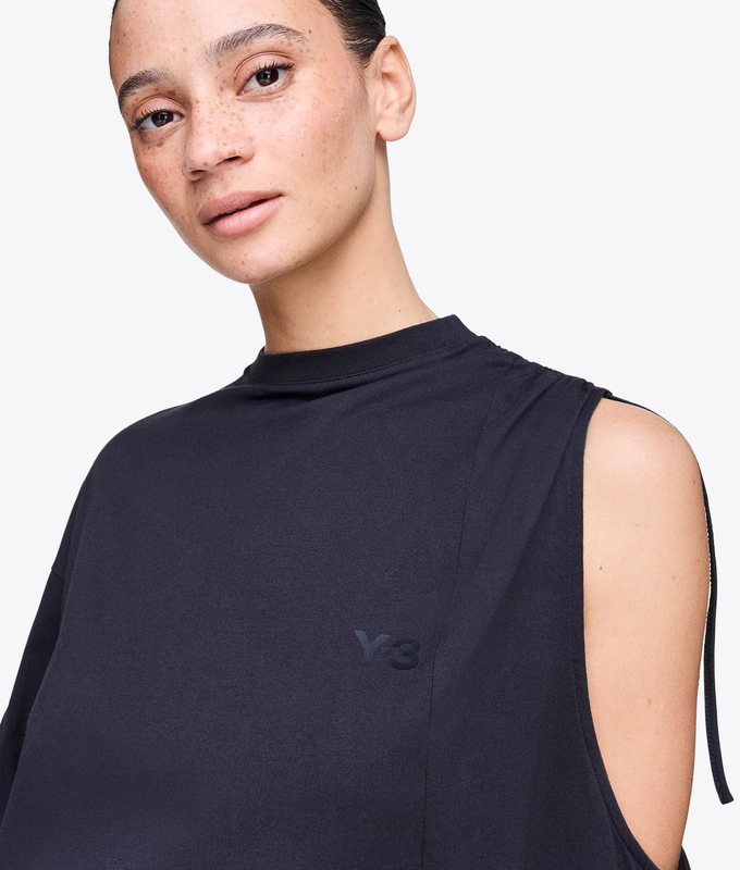 DIP DYE CINCHED DRAPE TEE
