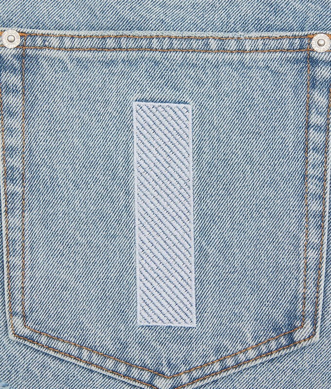 HEAVY WASHED RUNNING DOG DENIM SHORT