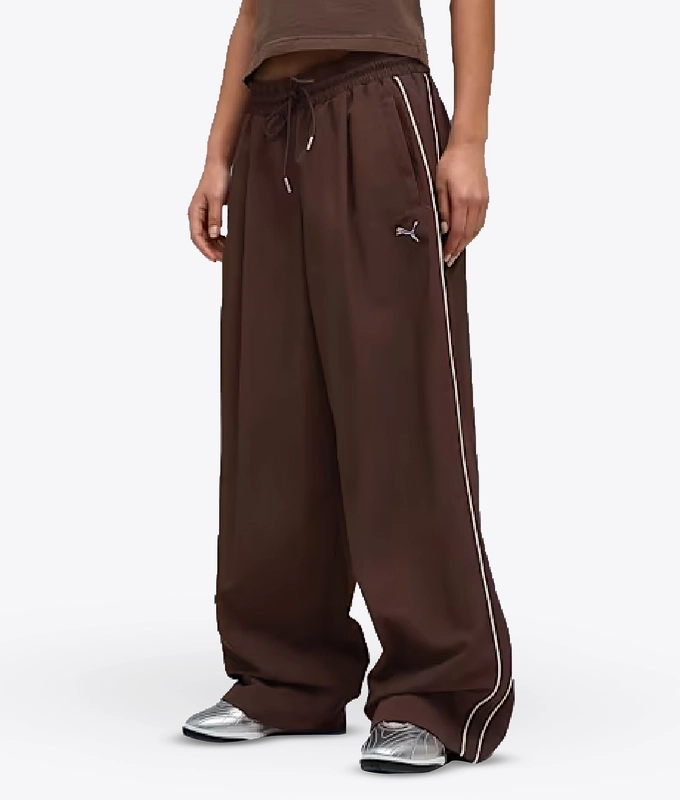 T7 PIPING RELAXED WOVEN TRACK PANTS OP