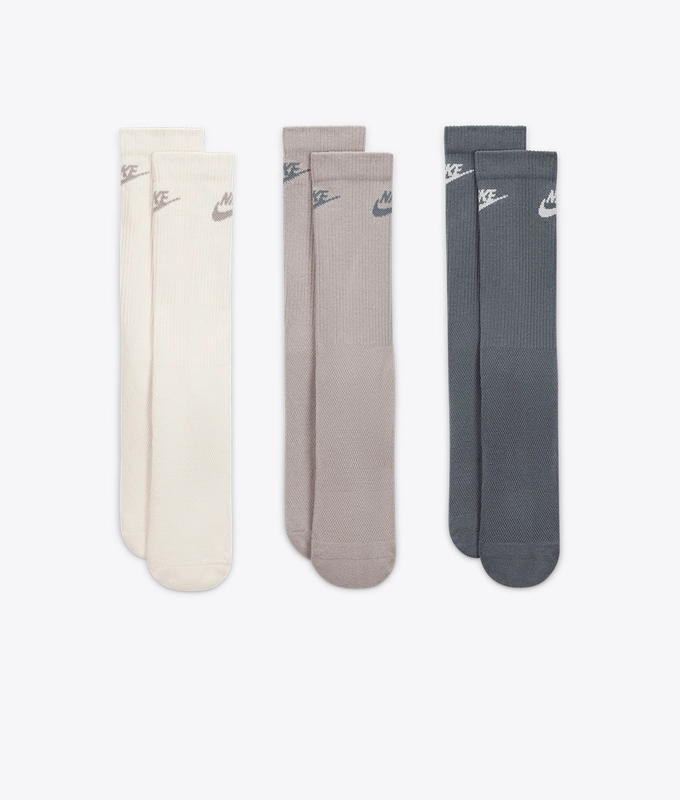 EVERYDAY ELEVATED CREW SOCKS 3 PAIRS