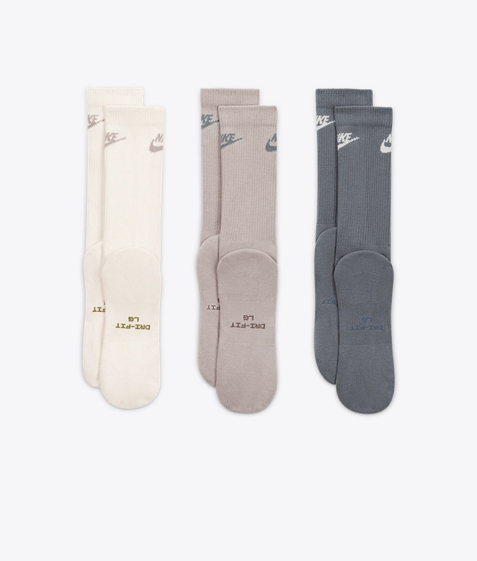 EVERYDAY ELEVATED CREW SOCKS 3 PAIRS