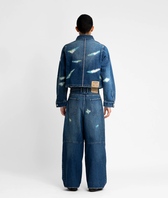 DAMAGED ORDINARY FRENCH WORKER JACKET