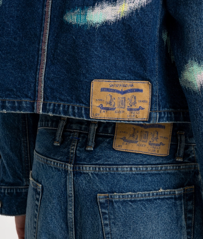 DAMAGED ORDINARY FRENCH WORKER JACKET