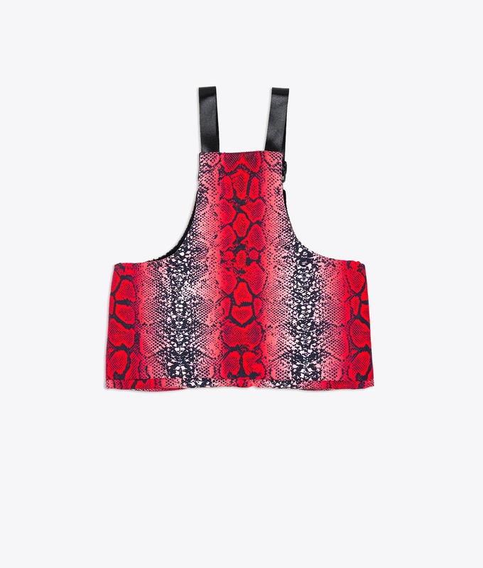 SNAKESKIN CONVERTIBLE VEST TOTE