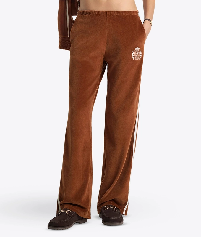 NEW YORK CREST VELOUR SWEATPANT