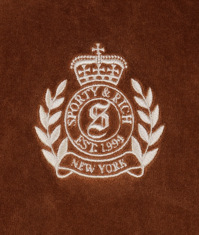 NEW YORK CREST VELOUR SWEATPANT