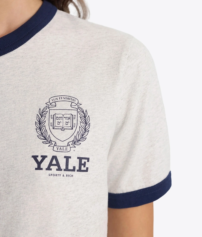X YALE CREST RINGER T-SHIRT