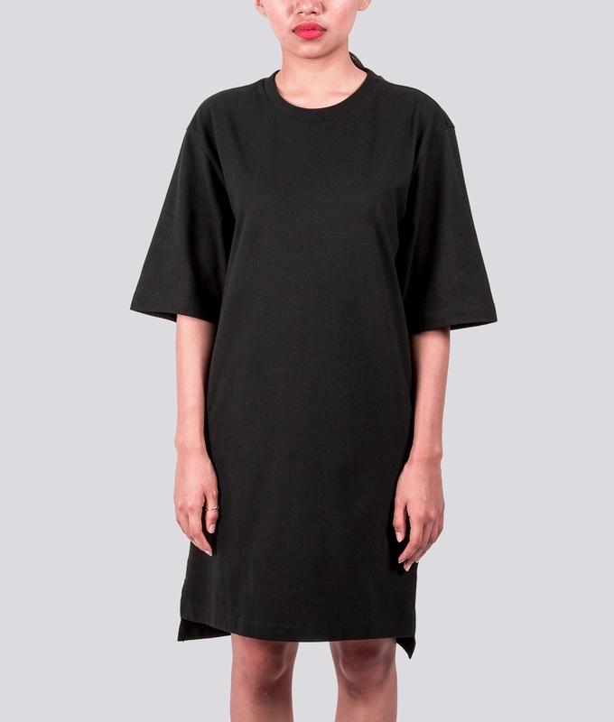 T-SHIRT DRESS 'BLACK'