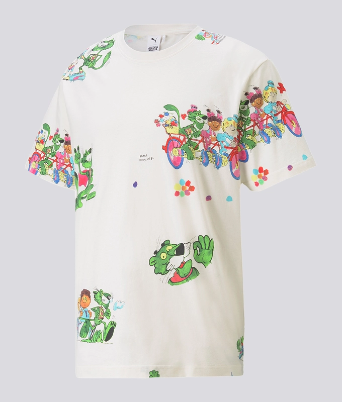 x KIDSUPER AOP Tee 'Whisper White-AOP'
