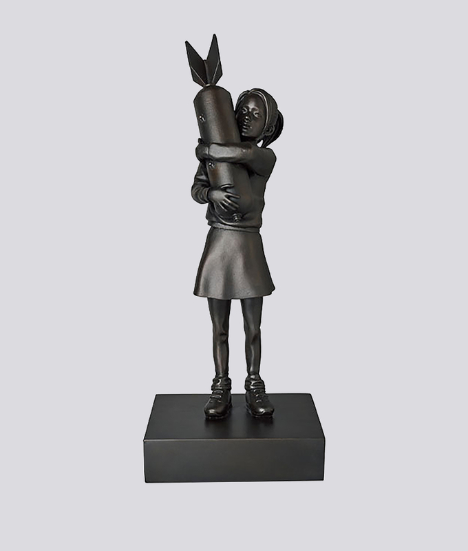 Bomb Hugger Bronze Statue