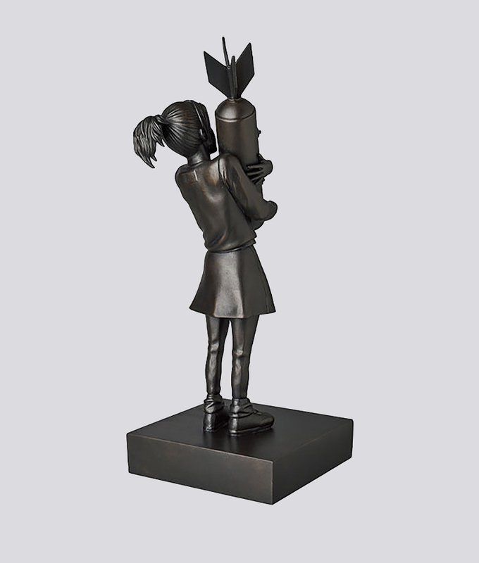 Bomb Hugger Bronze Statue