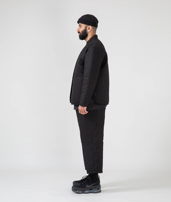 Quilted Bomber Neck Jacket