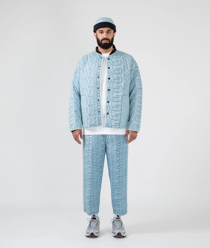 Quilted Bomber Neck Jacket