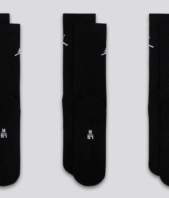 Jordan Everyday Cushioned Poly Crew Socks 3 Pairs