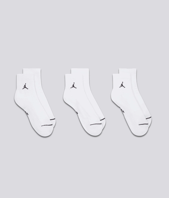 EVERYDAY CUSHIONED POLY ANKLE SOCKS 3 PAIRS